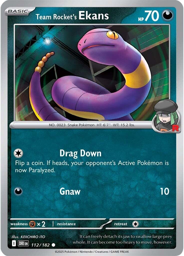 Team Rocket's Ekans (112/182) [Scarlet & Violet: Destined Rivals] | Shuffle n Cut Hobbies & Games