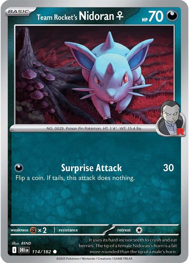 Team Rocket's Nidoran (114/182) [Scarlet & Violet: Destined Rivals] | Shuffle n Cut Hobbies & Games