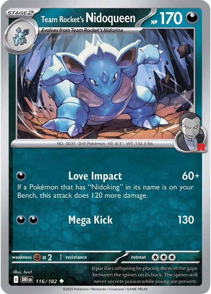 Team Rocket's Nidoqueen (116/182) [Scarlet & Violet: Destined Rivals] | Shuffle n Cut Hobbies & Games