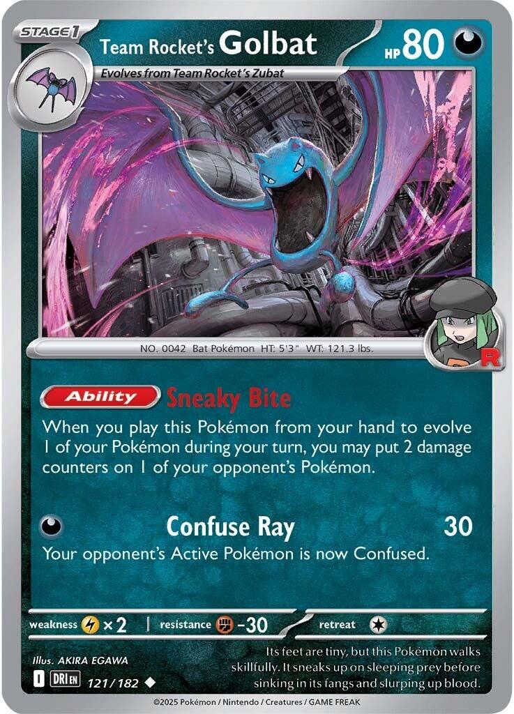 Team Rocket's Golbat (121/182) [Scarlet & Violet: Destined Rivals] | Shuffle n Cut Hobbies & Games