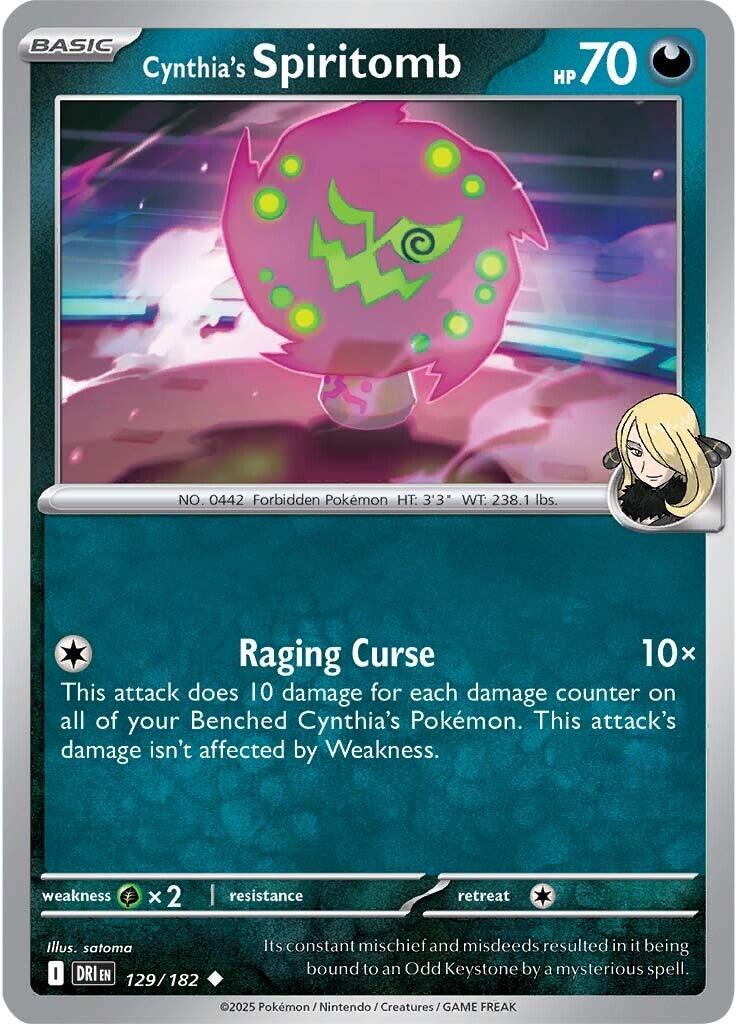 Cynthia's Spiritomb (129/182) [Scarlet & Violet: Destined Rivals] | Shuffle n Cut Hobbies & Games