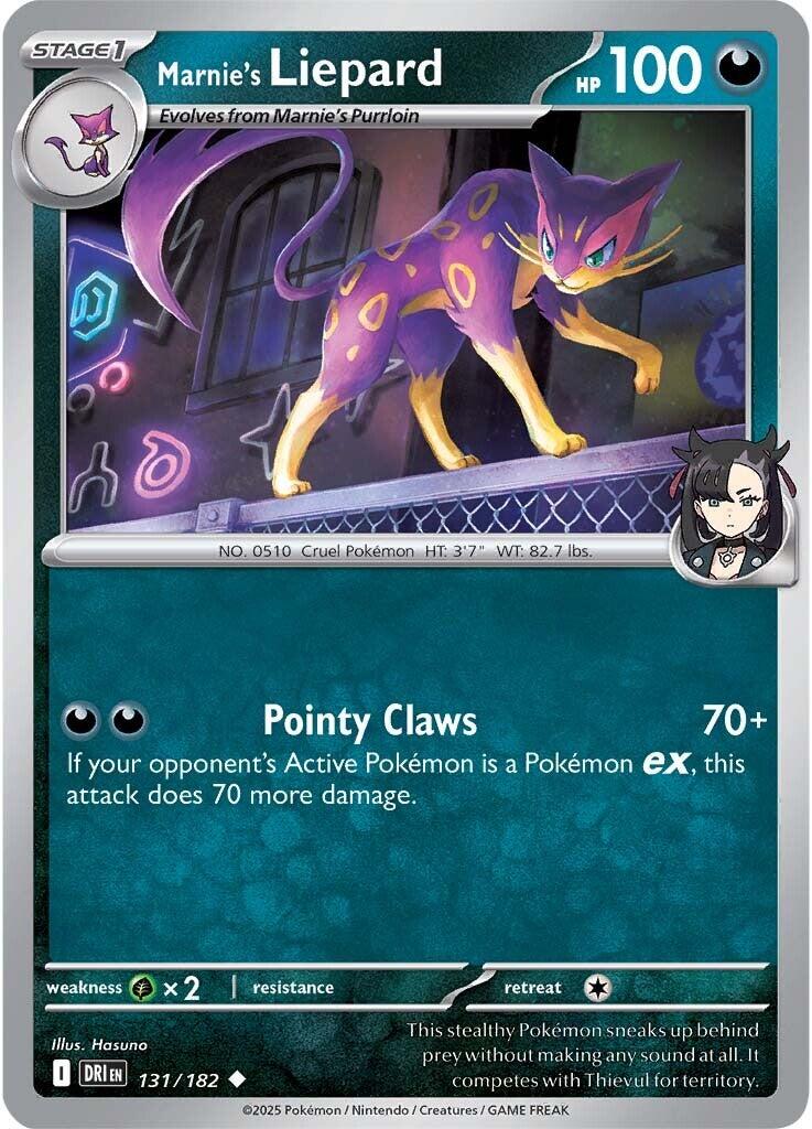 Marnie's Liepard (131/182) [Scarlet & Violet: Destined Rivals] | Shuffle n Cut Hobbies & Games