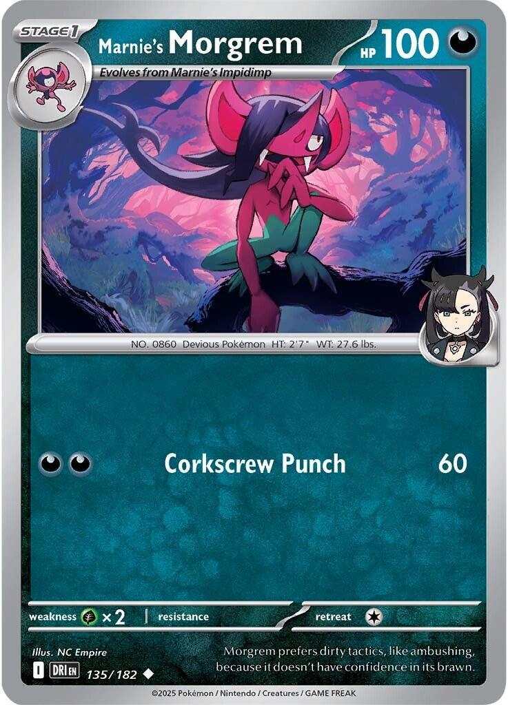Marnie's Morgrem (135/182) [Scarlet & Violet: Destined Rivals] | Shuffle n Cut Hobbies & Games