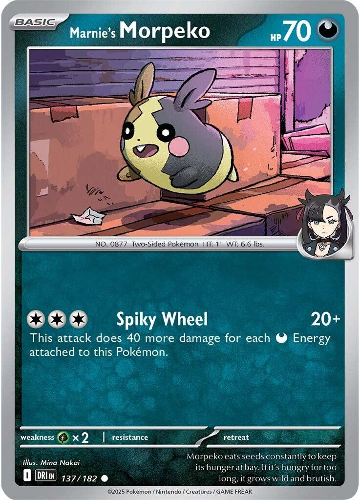 Marnie's Morpeko (137/182) [Scarlet & Violet: Destined Rivals] | Shuffle n Cut Hobbies & Games