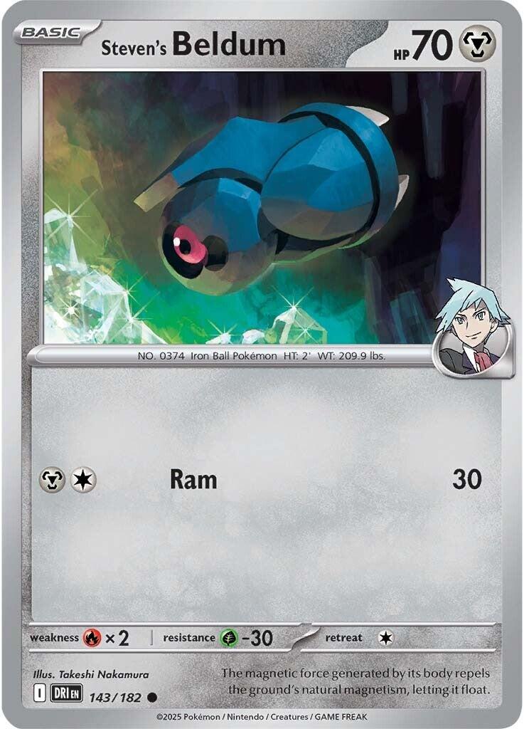 Steven's Beldum (143/182) [Scarlet & Violet: Destined Rivals] | Shuffle n Cut Hobbies & Games