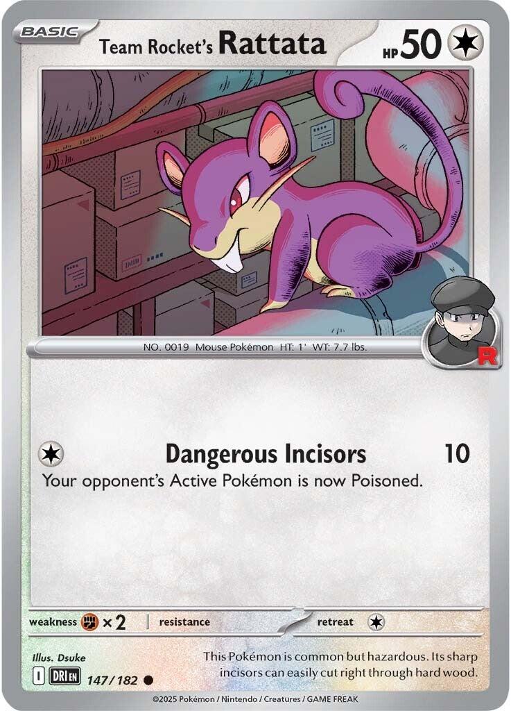 Team Rocket's Rattata (147/182) [Scarlet & Violet: Destined Rivals] | Shuffle n Cut Hobbies & Games