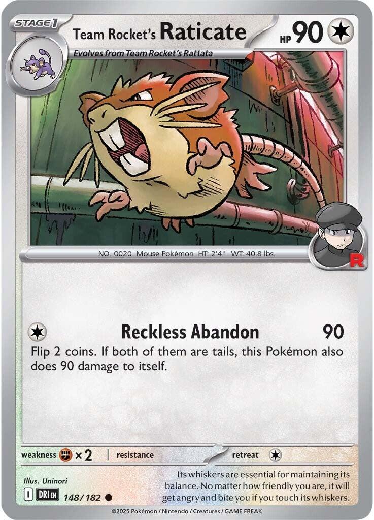 Team Rocket's Raticate (148/182) [Scarlet & Violet: Destined Rivals] | Shuffle n Cut Hobbies & Games