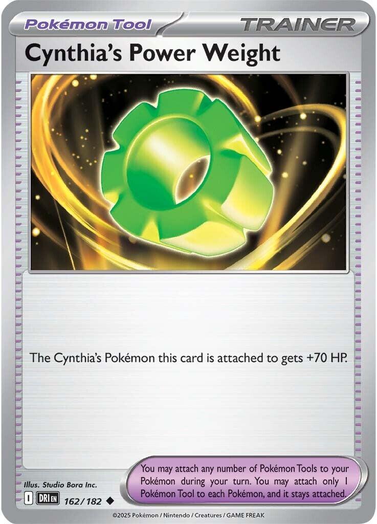 Cynthia's Power Weight (162/182) [Scarlet & Violet: Destined Rivals] | Shuffle n Cut Hobbies & Games