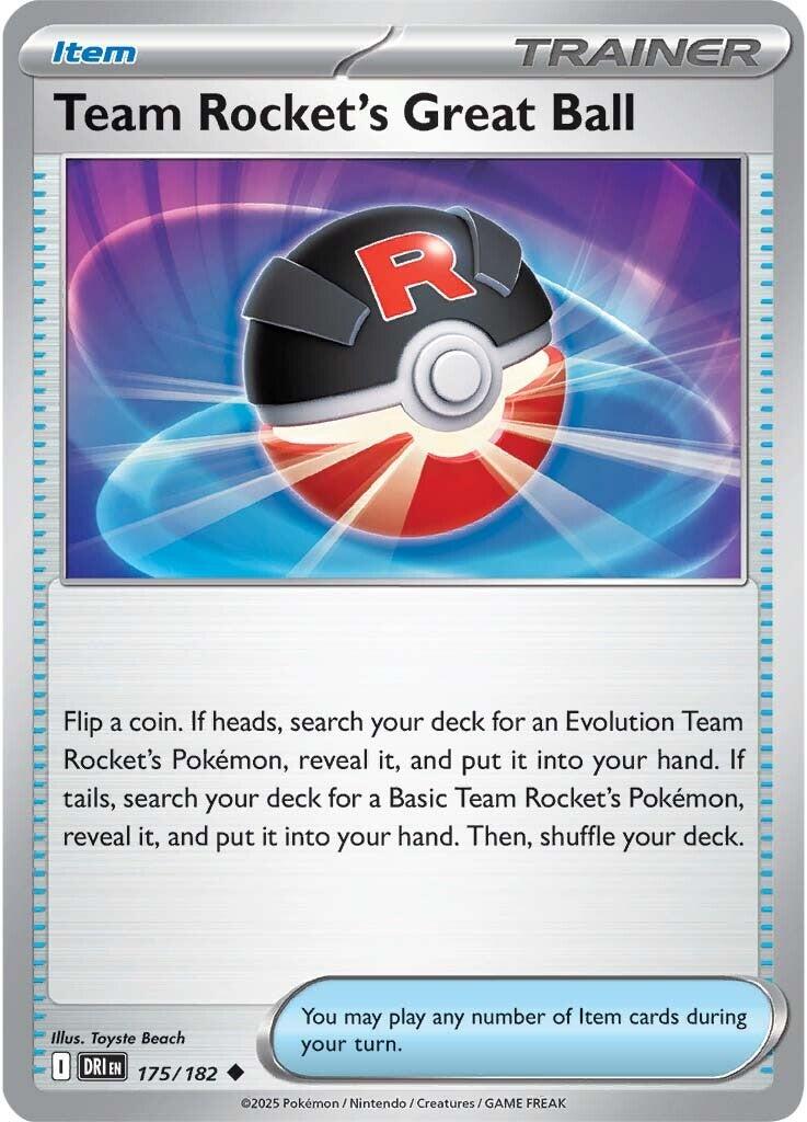 Team Rocket's Great Ball (175/182) [Scarlet & Violet: Destined Rivals] | Shuffle n Cut Hobbies & Games