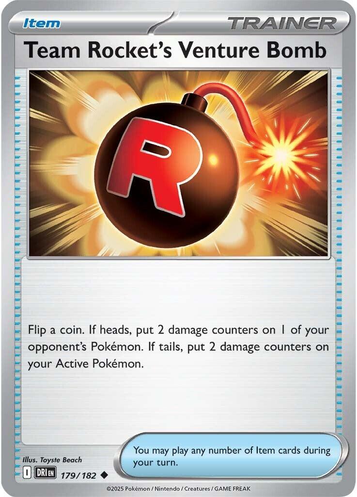 Team Rocket's Venture Bomb (179/182) [Scarlet & Violet: Destined Rivals] | Shuffle n Cut Hobbies & Games
