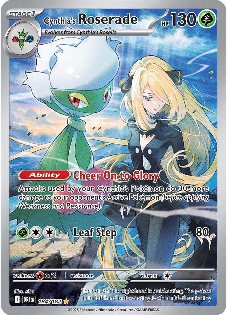 Cynthia's Roserade (184/182) [Scarlet & Violet: Destined Rivals] | Shuffle n Cut Hobbies & Games