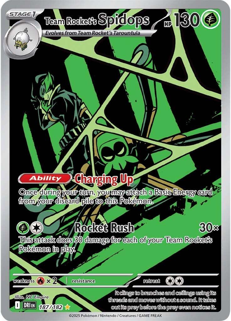 Team Rocket's Spidops (187/182) [Scarlet & Violet: Destined Rivals] | Shuffle n Cut Hobbies & Games
