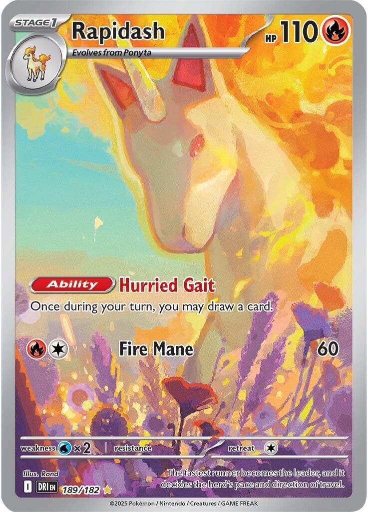 Rapidash (189/182) [Scarlet & Violet: Destined Rivals] | Shuffle n Cut Hobbies & Games