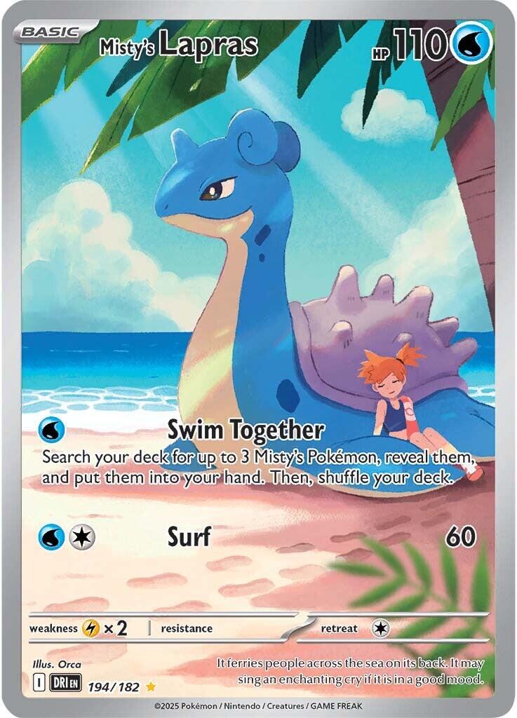 Misty's Lapras (194/182) [Scarlet & Violet: Destined Rivals] | Shuffle n Cut Hobbies & Games