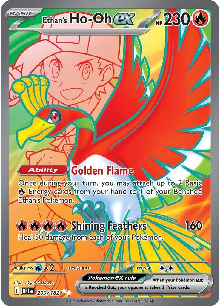 Ethan's Ho-Oh ex (209/182) [Scarlet & Violet: Destined Rivals] | Shuffle n Cut Hobbies & Games