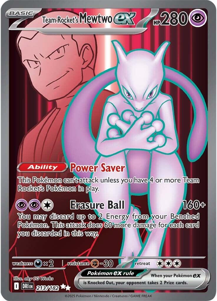 Team Rocket's Mewtwo ex (213/182) [Scarlet & Violet: Destined Rivals] | Shuffle n Cut Hobbies & Games