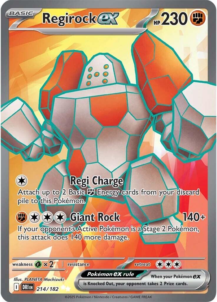 Regirock ex (214/182) [Scarlet & Violet: Destined Rivals] | Shuffle n Cut Hobbies & Games