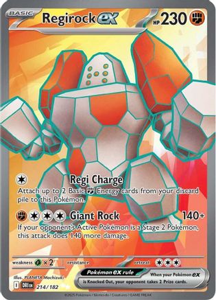 Regirock ex (214/182) [Scarlet & Violet: Destined Rivals] | Shuffle n Cut Hobbies & Games