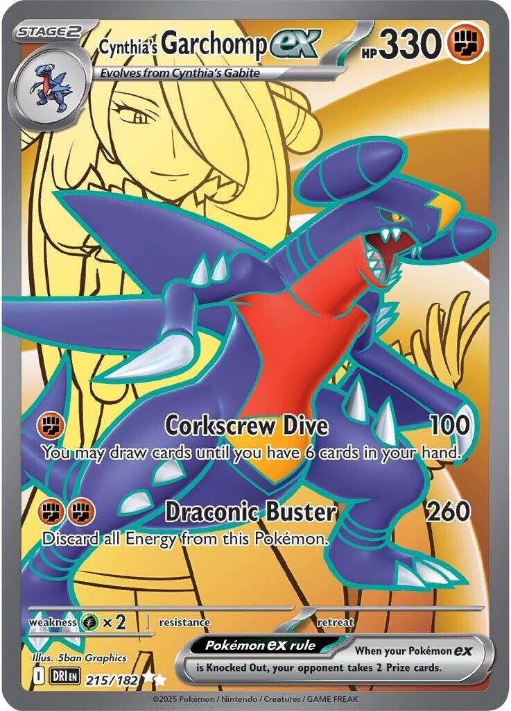 Cynthia's Garchomp ex (215/182) [Scarlet & Violet: Destined Rivals] | Shuffle n Cut Hobbies & Games