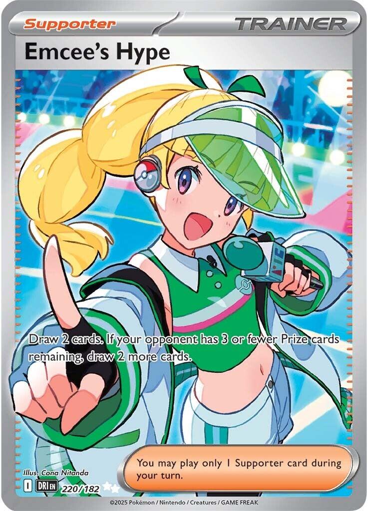 Emcee's Hype (220/182) [Scarlet & Violet: Destined Rivals] | Shuffle n Cut Hobbies & Games