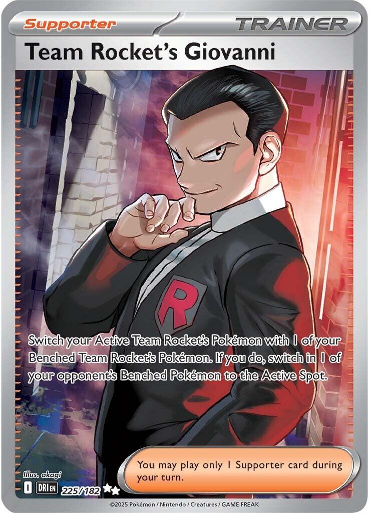 Team Rocket's Giovanni (225/182) [Scarlet & Violet: Destined Rivals] | Shuffle n Cut Hobbies & Games