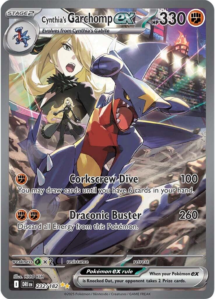 Cynthia's Garchomp ex (232/182) [Scarlet & Violet: Destined Rivals] | Shuffle n Cut Hobbies & Games