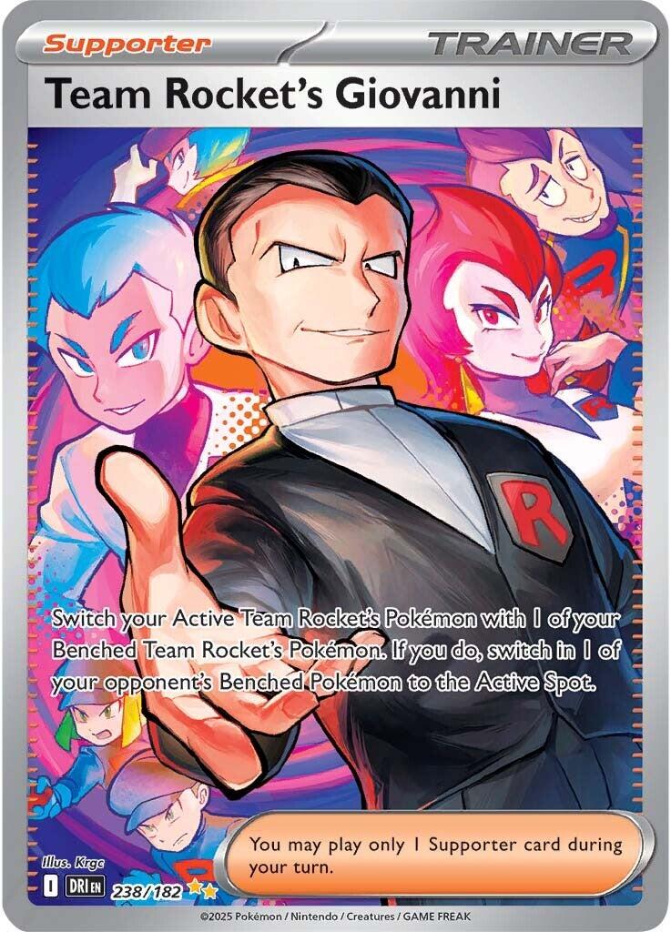 Team Rocket's Giovanni (238/182) [Scarlet & Violet: Destined Rivals] | Shuffle n Cut Hobbies & Games