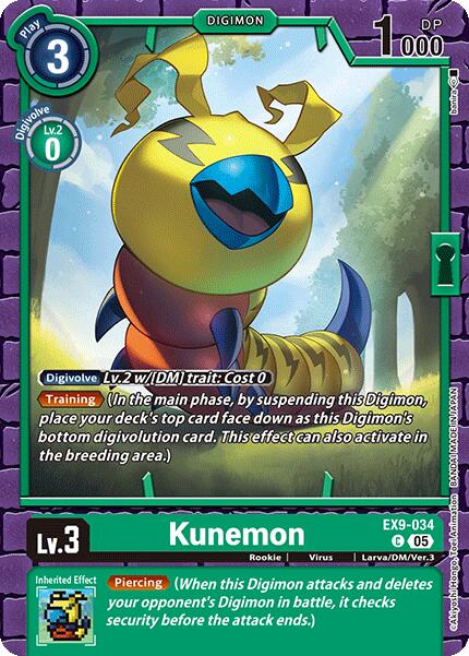 Kunemon [EX9-034] [Versus Monsters] | Shuffle n Cut Hobbies & Games
