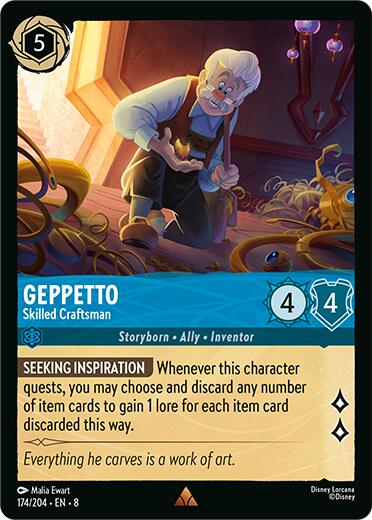 Geppetto – Skilled Craftsman (174/204) [Reign of Jafar] | Shuffle n Cut Hobbies & Games