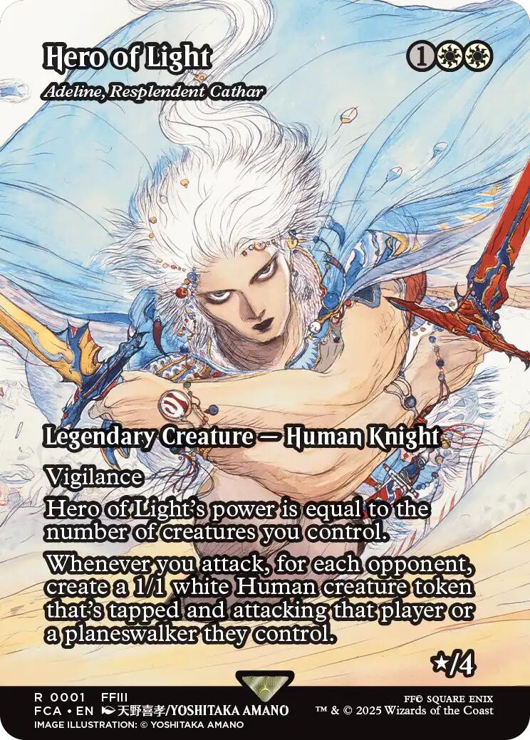 Hero of Light - Adeline, Resplendent Cathar (Showcase) [FINAL FANTASY : Through the Ages] | Shuffle n Cut Hobbies & Games