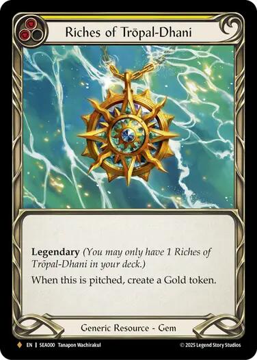 Riches of Tropal-Dhani [SEA000] (High Seas)  Rainbow Foil | Shuffle n Cut Hobbies & Games