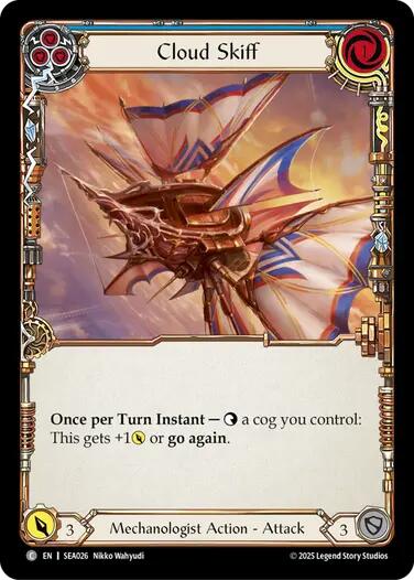 Cloud Skiff (Blue) [SEA026] (High Seas) | Shuffle n Cut Hobbies & Games