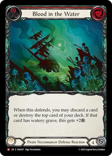 Blood in the Water [SEA047] (High Seas)  Rainbow Foil | Shuffle n Cut Hobbies & Games