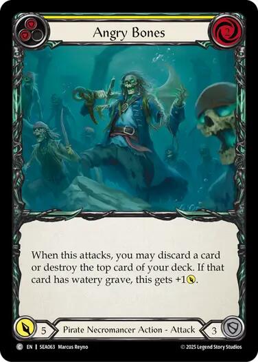 Angry Bones (Yellow) [SEA063] (High Seas) | Shuffle n Cut Hobbies & Games