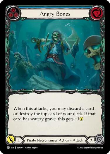 Angry Bones (Blue) [SEA064] (High Seas) | Shuffle n Cut Hobbies & Games