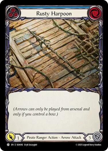 Rusty Harpoon [SEA092] (High Seas)  Rainbow Foil | Shuffle n Cut Hobbies & Games