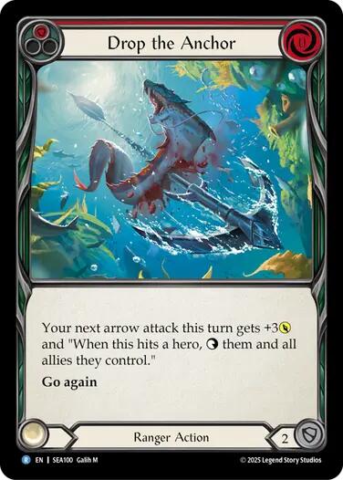 Drop the Anchor [SEA100] (High Seas)  Rainbow Foil | Shuffle n Cut Hobbies & Games