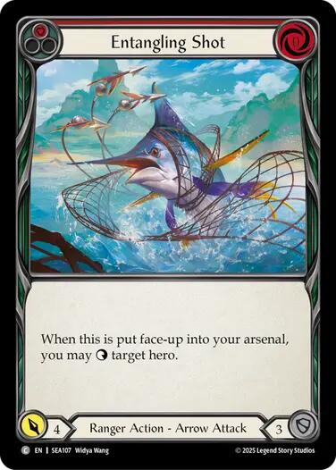 Entangling Shot [SEA107] (High Seas)  Rainbow Foil | Shuffle n Cut Hobbies & Games