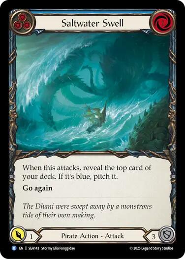 Saltwater Swell (Blue) [SEA143] (High Seas) | Shuffle n Cut Hobbies & Games