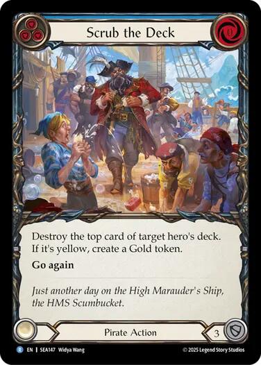 Scrub the Deck [SEA147] (High Seas)  Rainbow Foil | Shuffle n Cut Hobbies & Games
