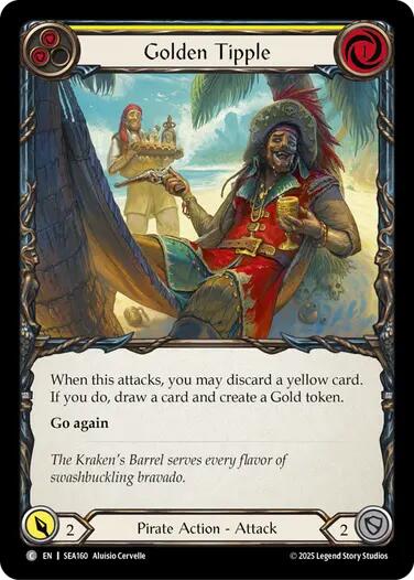 Golden Tipple (Yellow) [SEA160] (High Seas)  Rainbow Foil | Shuffle n Cut Hobbies & Games