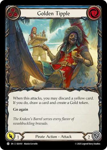 Golden Tipple (Blue) [SEA161] (High Seas)  Rainbow Foil | Shuffle n Cut Hobbies & Games