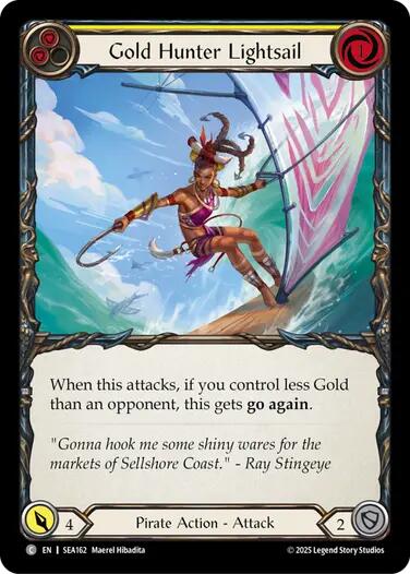 Gold Hunter Lightsail [SEA162] (High Seas) | Shuffle n Cut Hobbies & Games