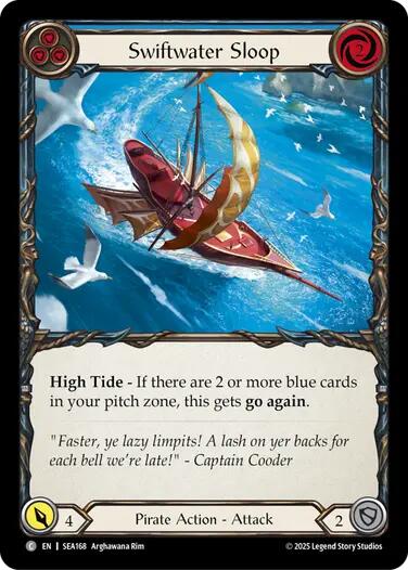 Swiftwater Sloop (Blue) [SEA168] (High Seas)  Rainbow Foil | Shuffle n Cut Hobbies & Games