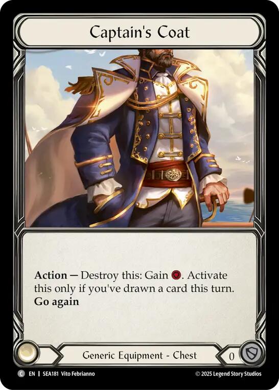Captain's Coat [SEA181] (High Seas) | Shuffle n Cut Hobbies & Games