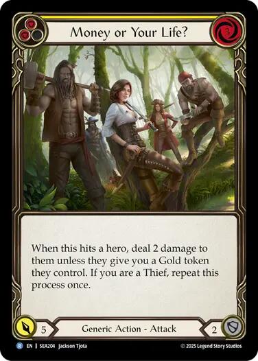 Money or Your Life? (Yellow) [SEA204] (High Seas)  Rainbow Foil | Shuffle n Cut Hobbies & Games