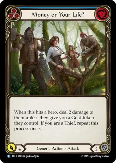 Money or Your Life? (Blue) [SEA205] (High Seas)  Rainbow Foil | Shuffle n Cut Hobbies & Games