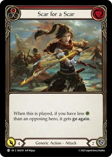 Scar for a Scar (Red) [SEA218] (High Seas) | Shuffle n Cut Hobbies & Games