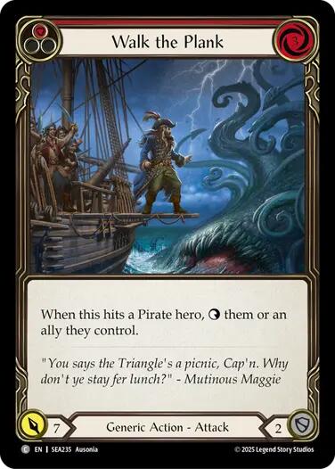 Walk the Plank (Red) [SEA235] (High Seas) | Shuffle n Cut Hobbies & Games