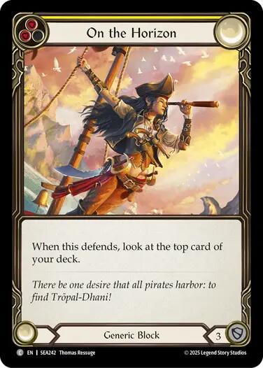 On the Horizon (Yellow) [SEA242] (High Seas) | Shuffle n Cut Hobbies & Games